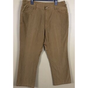 J.L. Powell Sporting Life Outdoor Canvas Pants Men's Brown 38x32 Chino Hunting